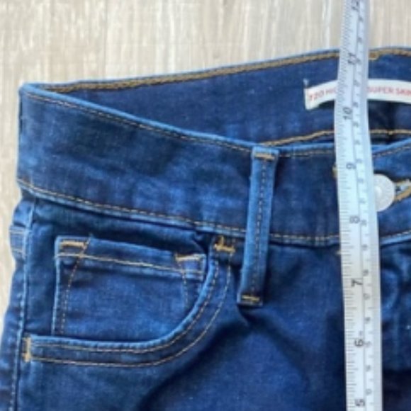 Levi’s 720 High Rise Super Skinny Jeans Sz 24 - Picture 8 of 11